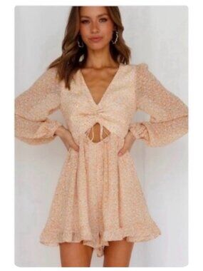 Petal + Pup Long Sleeve Keyhole Romper sz US 2